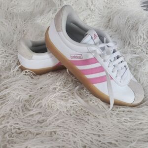 Pink And White Adidas